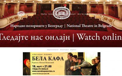Narodno pozorište iz Beograda počinje sa prikazivanjem predstava online
